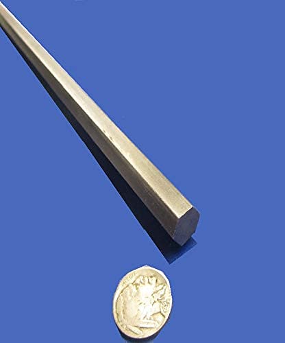 1018 Carbon Steel Hex Rod .500" Diameter x 6 Foot Length 1 Piece