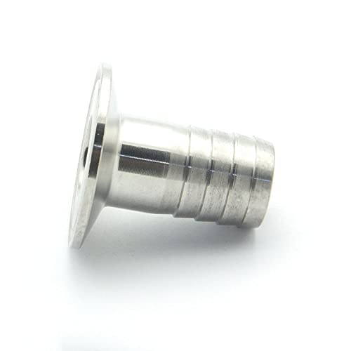 76mm Hose Barb x 91mm Ferrule OD 304 Stainless Steel Hex Sanitary Connector Pipe Fitting for Homebrew Fit 3