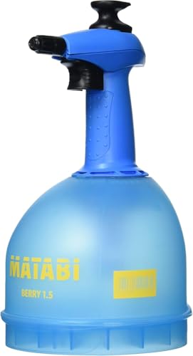 Pulverizador a Presión Para Plantas, Jardín y Limpieza - 1L - Boquilla Regulable - Depósito Translúcido - Diseño Ergonómico - Ideal para Interior y Exterior - Berry 1.5 - Fabricado en España