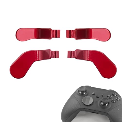 Image of Dakexiong 4 Pcs Elite Control Paddles for Xbox One Elite Controller, Replacement Parts Accessories Kits Metal Paddles for Xbox One Elite Series 2 /Elite 2 Core Controller (Metallic Scarlet Red)