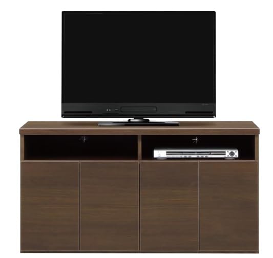ブラウン テレビボード 幅120cm Amazon｜日本製 幅120cm 高さ60cm ミドルタイプTVボード テレビ