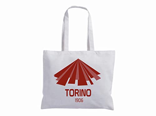 Tipolitografia Ghisleri Sac avec drapeau Turin 1906 en coton avec poignées longues