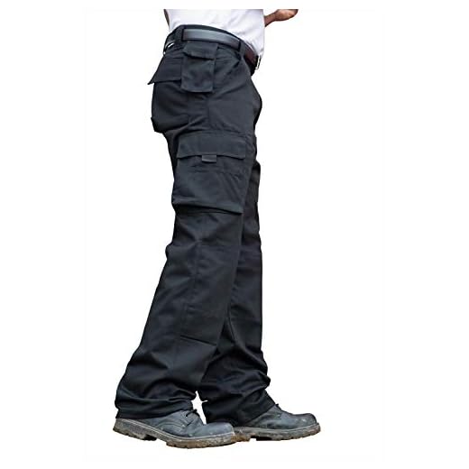 RTY Workwear - Pantalones de trabajo Modelo Premium Work hombre caballero (5XL x long/Azul marino)