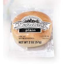 Pinnacle Foods Lenders Plain Sliced Bagel, 2 Ounce -- 72 per case.