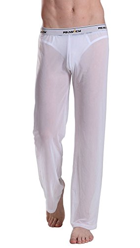 Mendove Mens Mesh See Through Home Lounge Pants Nightwear