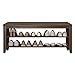 Estante Zapatero Banco De Zapatero De 3 Niveles, De Madera, De Pie, De Pie, para Llevar Zapatos, Banco, Estante De Almacenamiento, Entrada Lateral Multiuso Zapatero (Color : Shoe Rack B)