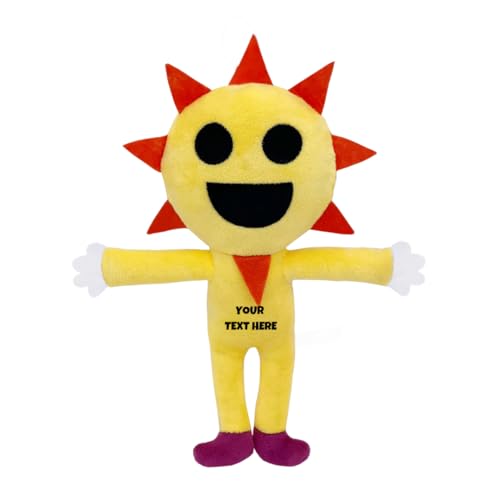 Image of Customized Text Standing Sun Sprunki Plush Toys
