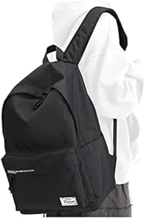PAUBACK Black high school backpacks for teen girls,book bag backpack for school teens,college travel daypack for women men for laptop 15.6