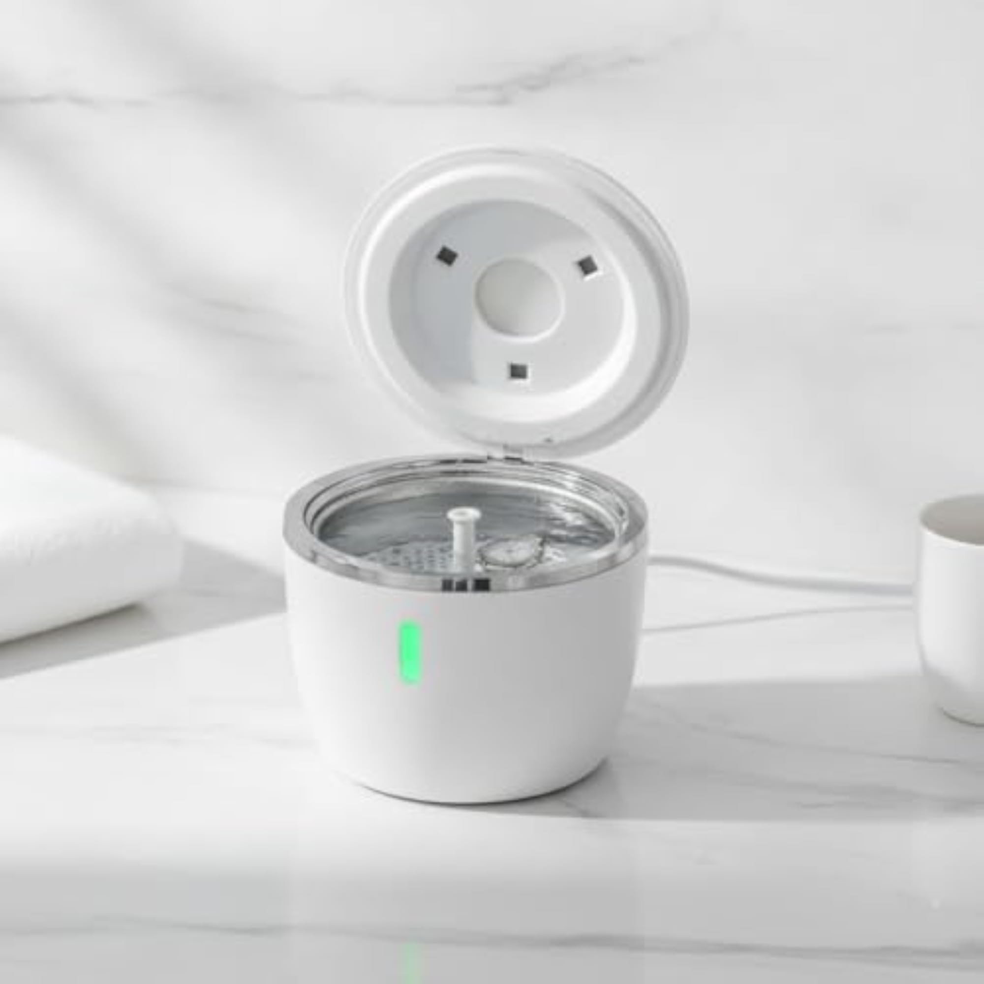Compact Design Sonic Cleaning Machine with Lid Sterilizer for Home