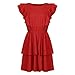 N\P Femme's Summer Casual sans sans Manches Double Couche Robe Lâche Vestido de