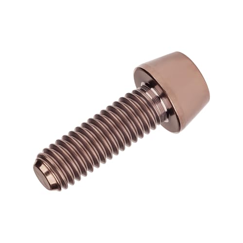 Image of Titanium Ti Bolt M5x9 16 18 20 25 30 35 40 45 50 55 60mm Tapered Head Screws Pack of 4 (M5x20mm, Bronze)