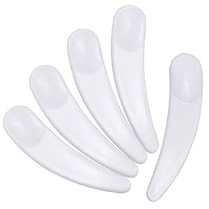 120 Stuks Cosmetische Spatels Masker Spatel Gebogen Spatel Lepel Plastic Ronde Uiteinde Mini Gebogen Halve Maan Make-Up…