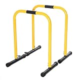 Dip Stand Station, Adjustable Height Upper Body Stabilizer Parallettes, Rated 300 LB for Tricep Dips