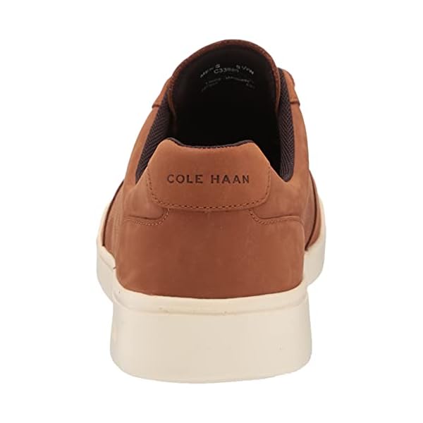 Cole Haan Men's Grand Crosscourt Modern Perforated Sneaker, British Tan, 10 Wide - Image 4