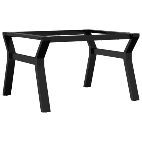 Cadre de table basse en Y en acier revêtu pour piétement robuste 70x60x43 cm