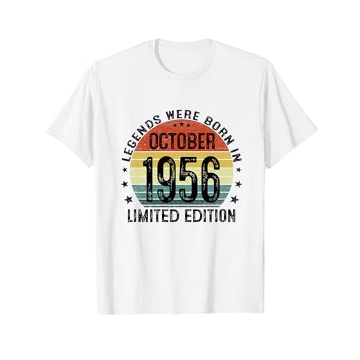 Las Leyendas Nacen En Octubre 1956 Regalo 68 Años Cumpleaños Camiseta