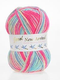 Jarol New Arrrival Baby Random Double Knit/DK Knitting & Crochet Yarn. Baby Yarn Available in a Selection of Variegated Shades, 100% Acrylic, 600 Metres, 200g Balls, Pack of 5, Carousel