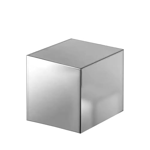 304 Stainless Steel Cube Solid Polished Glossy Cube Handmade DIY Material Tool Parts (20x20x20mm)