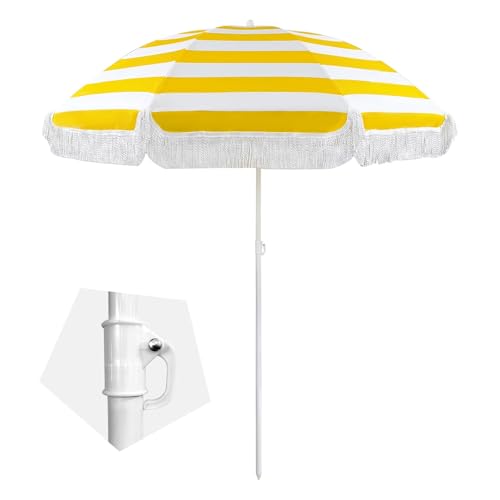 Sombrillas para playa antiviento de 180cm de diámetro regulable 2