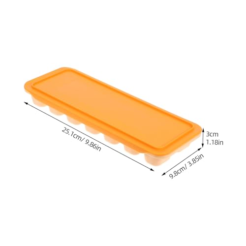 Molde de Hielo Naranja Reutilizable 2 Piezas miniatura 2