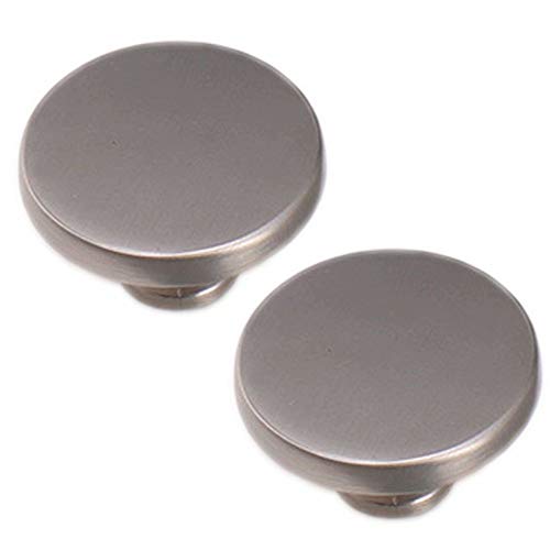 FBSHOP(TM) Lot de 2 boutons de tiroir ronds en alliage de zone, style européen, épais et solide pour porte de meuble pour commode, armoire, armoire, cuisine, lot de 2 Cover