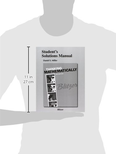 Student's Solutions Manual for Thinking Mathematically - Image 2