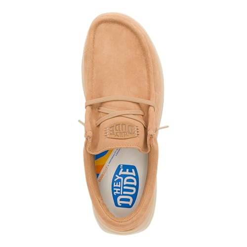 Image of HEYDUDE Men's Wally Comf Suede Slip-On Loafers | Lightweight Men's Casual Shoes | Extra Plush Midsole Padding for Everyday Wear