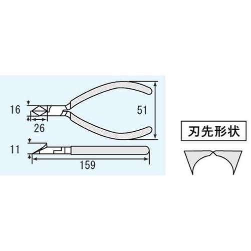 Slant Edge Nippers 150mm