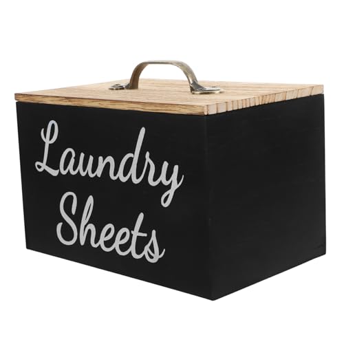 Boîte bois pour feuilles de sèche-linge et capsules de lessive - 2