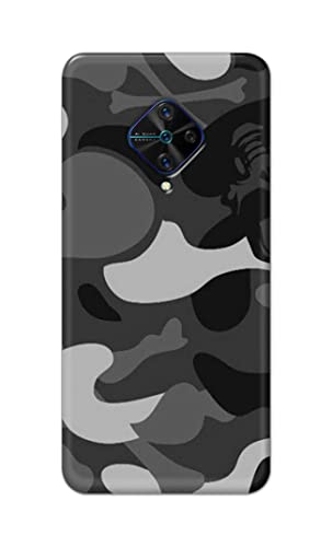 Image of Printed Hard Back Cover Case for Vivo S1 Pro Back Cover (Army Pattern) -1302