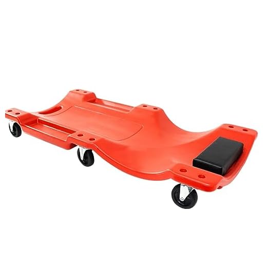 Esteira Carrinho de Mecânico com Encosto e Suporte Ferramentas até 150Kg