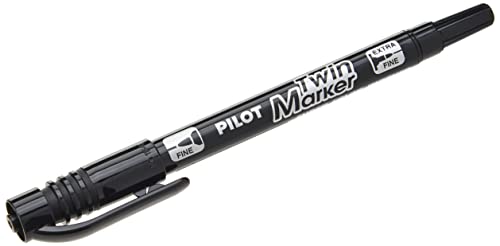 Pilot Twin Marker BeGreen marqueur permanent noir double pointe qui ne bave pas - 3