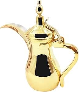 Cafetière arabe vintage et théière samovar 700ml en acier inoxydable