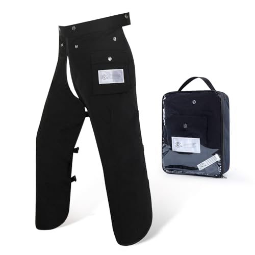 ZELARMAN Chainsaw Chaps Apron 8-Layer Wrap for Men/Women Loggers Forest Workers Protective Chain Saw Pants Adjustable