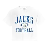 South Dakota State Jackrabbits Football Sack White Comfort Colors Crop Top