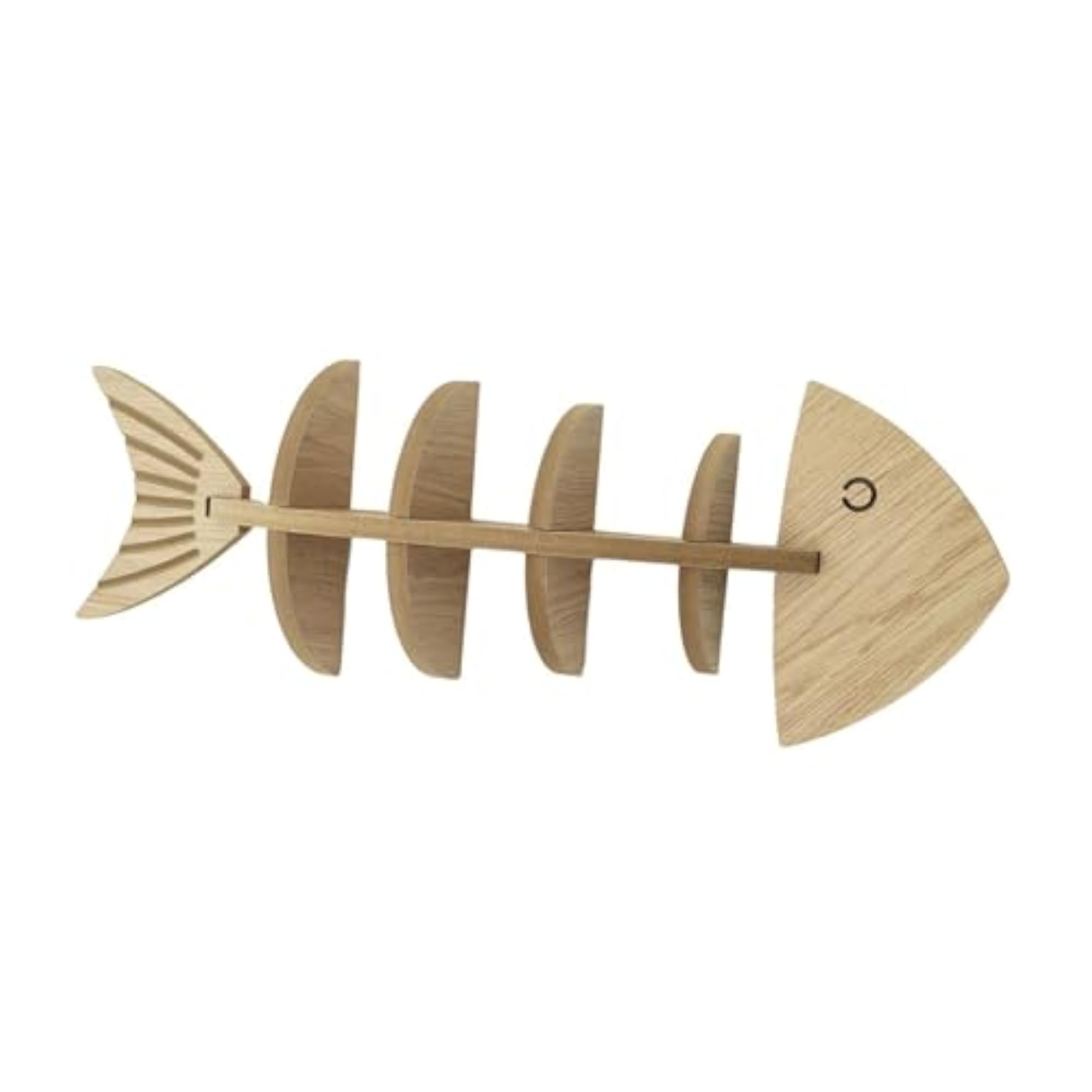 Unique Wooden Fish Wall Shelf for Home Decor
