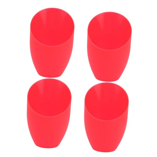 Image of Plastic Red Horseshoe Lampshade Replacement: 4pcs Floor Lamp Shade Bedroom Light Covers Ceiling Fan Globe Replacement for Multi- Head Stand up Lamp