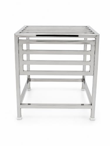 Image of STAINLESS STEEL TUSLI STAND | 12 /12 /12 ( L / W / H ) STAND WEIGHT 5 KG| HEAVY DUTY| NON- SLIP FEET