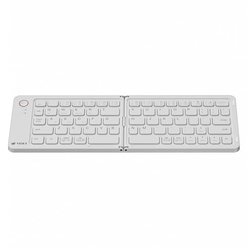 Image of Veout Foldable Bluetooth Keyboard, Ultra-Thin Portable Wireless Keyboard, Lightweight for Laptop, iPad, iPhone, Android, Windows, Mac