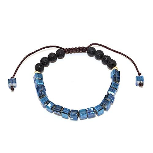 Liagza Healing Crystal Anxiety Bracelet For Women Healing Stone Jewelry Calming Stress Quartz Aromatherapy Lava Rock Bead Diffuser Bracelet Essential Oil Depression And Anxiety Relief Gifts For Women #TOP6