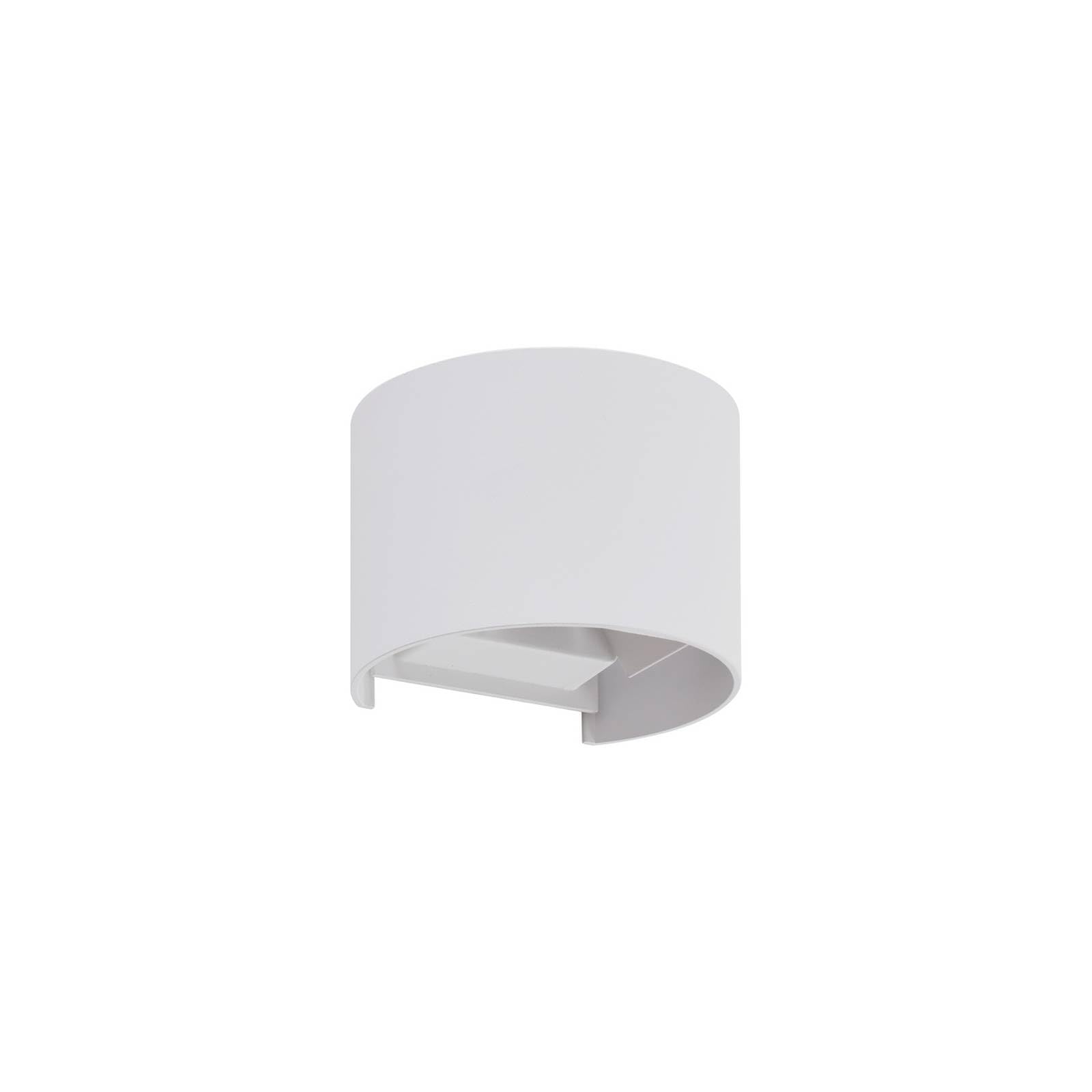Lindby LED Outdoor Wall Light Nivar (Modern) in White Made of Metal (1 Light Source,) from wall lamp for Exterior/Interior Walls, House Terrace und Balcony