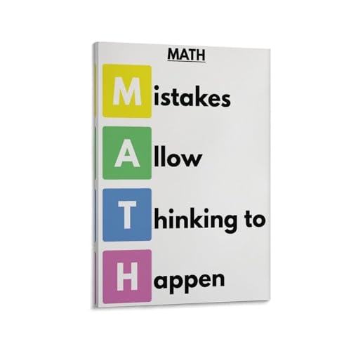 Poster mathématiques encadré SMGLRUEAT, cadeau original pour enseignant et professeur
