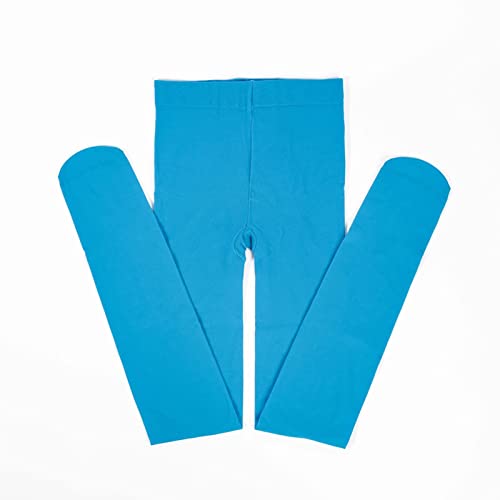 Solid Color Pantyhose for Toddler Kids Girls Stretchy Tights Ballet Dance Pantyhose Nylon Stockings (BU1, 2-4 Years)2