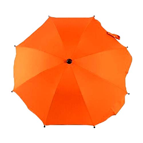 ベビー用品 雨と太陽からの保護を提供するゴルフカート、ベビーカー、椅子、車椅子用の調節可能な丈夫な傘 ベビー用品 (色 : Orange Light)