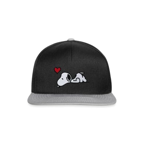Casquette snapback Snoopy Peanuts broderie amour de Spreadshirt