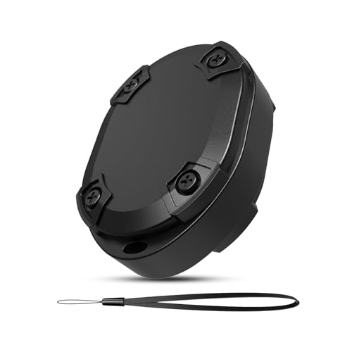 Eelexa Upgrade Air Tags: Key Finder Item Trackers Work for Apple Find My (iOS Only) Smart Tag for Luggage Keys Backpack, IP68 Waterproof,3-Year Battery Life (Black, 1 Pack)