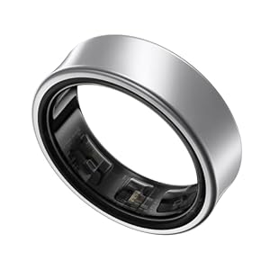 Samsung Galaxy Ring, Smart Ring mit Titan-Gehäuse, Samsung Health mit AI, Schlaftracker, Fitness Tracker, Größe 11 (US), Titanium Silver