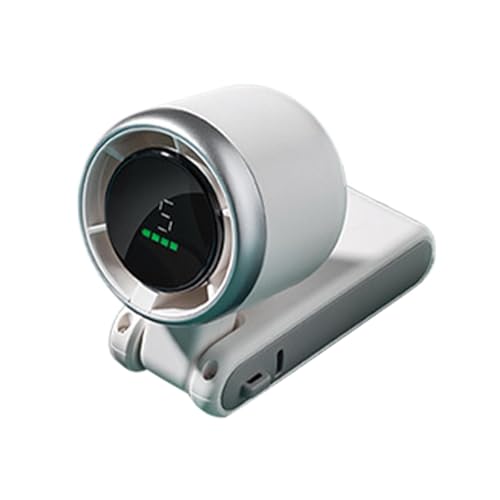 Ventilador portátil de mano – Ventilador de escritorio plegable pequeño personal | Recargable por USB, batería de larga duración, 5 velocidades ajustables para viajes/exteriores/interiores