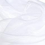 dekostoff weiss meterware Durchsichtig glänzende Gardinenstoffe in weiß bzw. Vorhangstoffe sind sehr leicht, dünn, halb-transparent sowie lichtdurchlässig und formstabil | also ähnlich wie Chiffonstoff