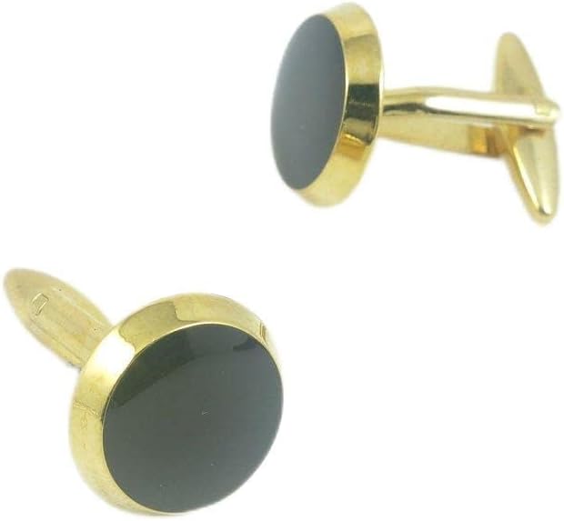 Cufflinks Cuff Links Fashion Mens Boys Jewelry Wedding Party Favors Gift ULR018 Black Stone Round